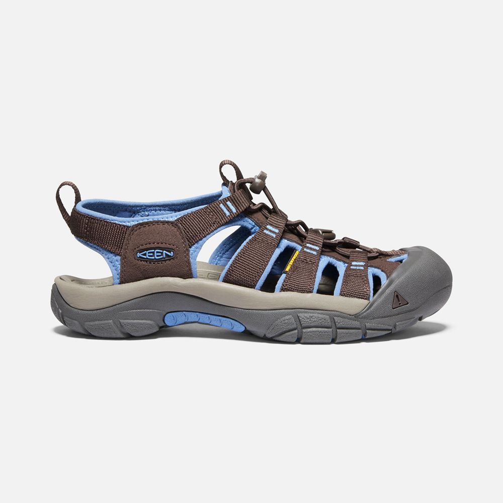 Sandales de Randonnée Keen Femme Marron/Bleu | Newport H2 | CZWSM-7459